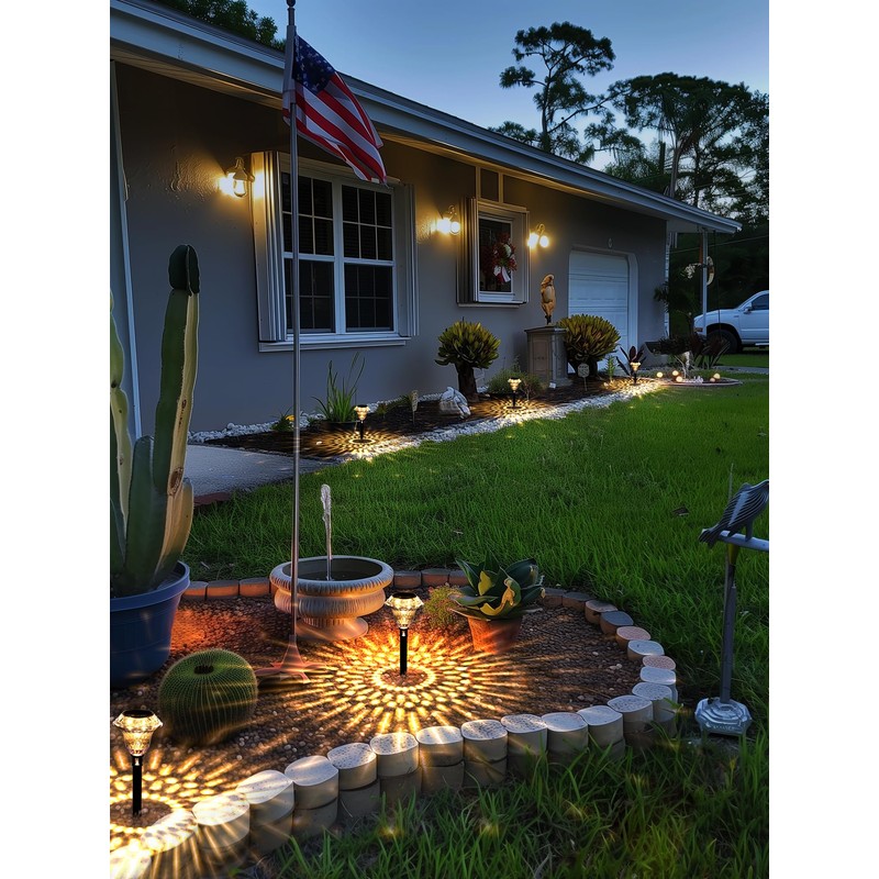SOLPEX Solar Pathway Lights Garden Decor for Yard, Garden Lights