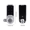 Touch Digital Password Keypad Cabinet Lock 30mm Silver Electronic Anti