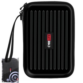 CyeeLife PU Dart Carrying Case for 6pcs Steel and Soft Darts Set,Black