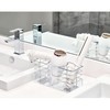 iDesign Countertop or Over-The-Cabinet Clear/Chrome OTC Hair Tool Organizer