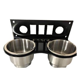 Fits Honda Pioneer 700 Cup holder/switch panel w/JUMBO stainless steel cups