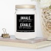 YouNique Designs Inhale Exhale Candle Lavender Vanilla 8oz, Relaxing Gifts