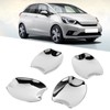 4pcs Side Door Handle Bowl Cover Trim Chrome ABS Fit