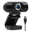 1080P Webcam with Microphone, HD Webcam HD 1080P AutoFocus Webcam