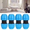 4 Pieces PE Plastic 25 mm to 25 mm Straight