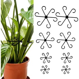 8PCS Plant Stem Support Climbing Houseplant Support Stakes for Indoor Plants Reusable Plastic Climbing Plant Support Plant Trellis Indoor Ideal Plant Support for Thriving Growth