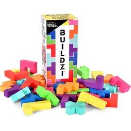 TENZI BUILDZI and 99 More Ways to Play Bundle - Fast Stacking, Block Building Game with New Tower Constructions - Family Fun Party Game Expansion Pack - 2 to 4 Players - Ages 6 to 96