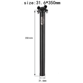 BESNIN Seat Post,Bike Seatpost 31.6mm 350mm Bicycle Saddle Angle Adjustable Seatpost for MTB Road Bike BMX (31.6 * 350)