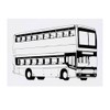 'Double Decker Bus' Temporary Tattoo - Water Resistant, Skin-Safe, Non-Toxic