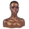 JINGFA Realistic Female Mannequin Head with Shoulders Manikin Head Bust