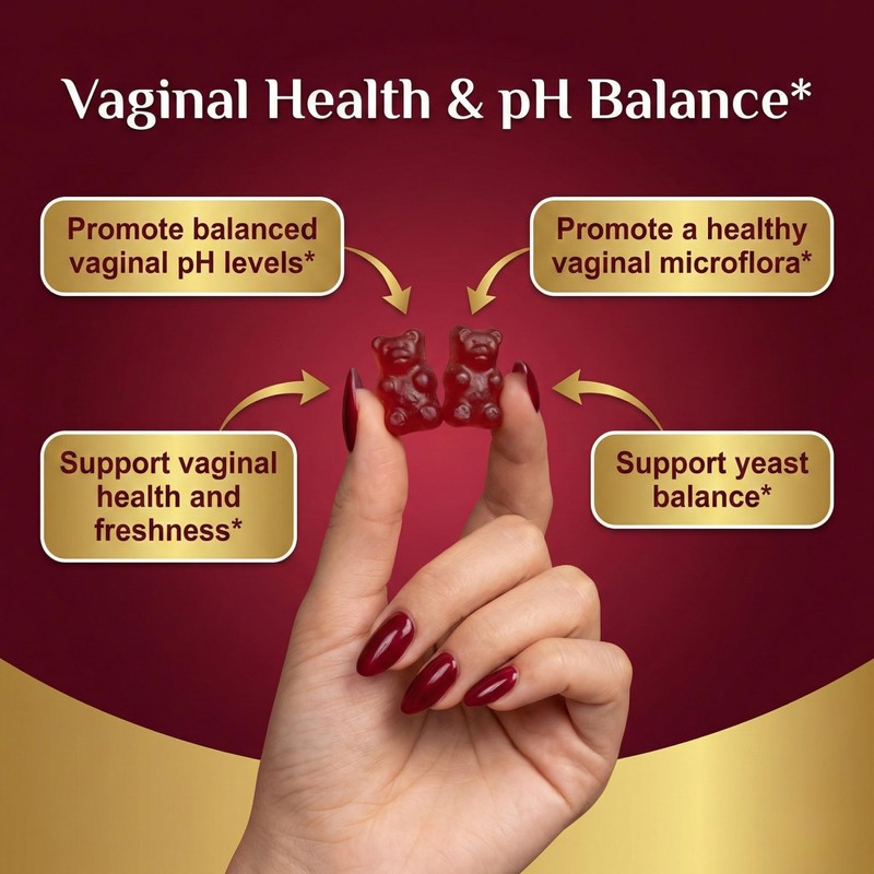 ELLASIE Cranberry Gummies for Women with Probiotics – 5 Billion