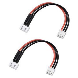 uxcell 2S Balance Plug Extension Wire 10CM 2PCS for Lipo Battery Balance Charging 22AWG