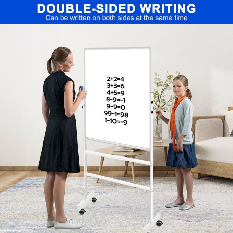 CALENBO White Board Dry Erase Board with Stand 36" X