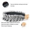 STHEJFB Wide Braided Headband Hoop Fashion Hair Accessories Elastic Non-slip