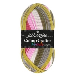 Scheepjes Colour Crafter Parade 1x100g - 603 Wild Flowers, Roze Paars Bruin Haak- en Breigarens
