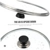 FUNOMOCYA Universal Pot Cover for 24cm Cookware Tempered Glass Lid