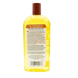 Hollywood Beauty Aceite de árbol de té, tratamiento de piel y cuero cabelludo 8 onzas.