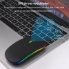 2pzas Mouse Inalambrico Silencioso Recargable, Mouse Gamecraft Ergonomico Bluetooth/2.4g Doble