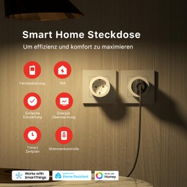 THIRDREALITY Smart Plug E3 with Energy Monitoring, Zigbee Repeater, Remote Control, Timer & Schedule Function, ZigBee Hub Required, Compatible with Home Assistant, SmartThings, Alexa