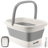 Collapsible Foot Bath Basin for Soaking Feet,Foot Soak Tub,Plastic Foot
