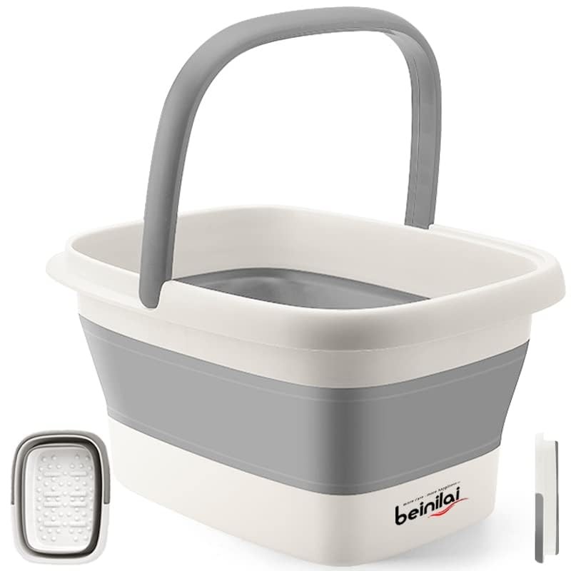 Collapsible Foot Bath Basin for Soaking Feet,Foot Soak Tub,Plastic Foot