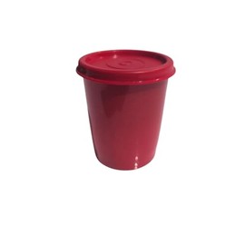 Tupperware Fridge Gnome Midgets 120 ml 120 ml Mini Set of 2 Liliput Cups Set with 2 Tins (Gnome Red Glitter 1)