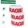 Operitacx 3 Rolls Fragile Warning Tape Fragile Stickers for Boxes