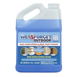 Wet & Forget Moss, Mold, Mildew, & Algae Stain Remover Multi-Surface Outdoor Cleaner Concentrate, Original, 128 Fluid Ounces