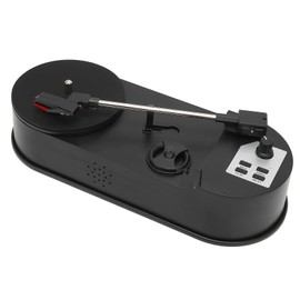 GOWENIC Turntable Record Player, Portable Record Player USB 2.0 Professional Turntable to MP3 Converter for Music Lovers, Support for LP 33 45 PRM, Memory Card Slot for Music