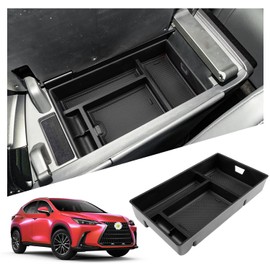 Ruiya for Lexus NX Center Console Organizer for 2022-2025 Lexus NX Accessories Console Organizer Lexus NX Armrest Storage Tray Compatible with 2022 2023 2024 2025 Lexus NX 250/350/350h/450h+