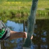 Red de Pesca Plegable Healeved de Nailon Verde para Peces