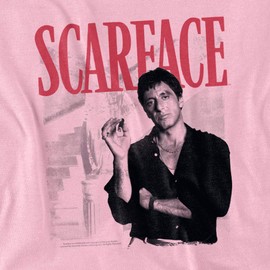 Scarface Stairway Women's T Shirt, Pink, Medium