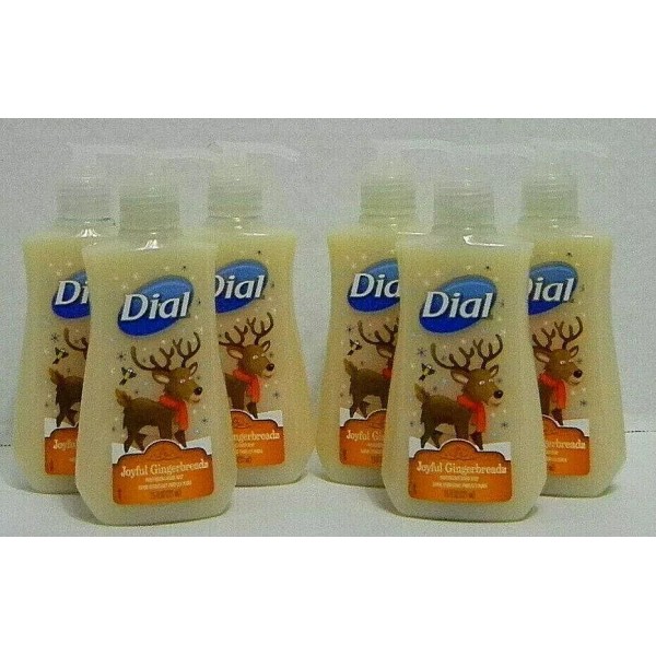 Dial 6 Bottles Dial Joyful Gingerbreads Moisturizing Hand Soap 7.5