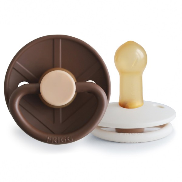 FRIGG Little Viking Natural Rubber Baby Pacifier 2-Pack | Made