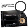 COHEALI 2Pcs Car Door Speaker Spacer Rings Durable Speaker Mounting