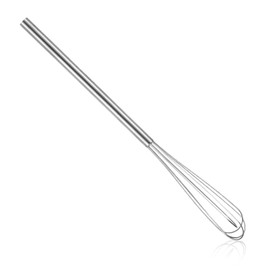 1 pcs Mini Whisks Stainless Steel Skinny Whisk Egg Beater Wire Whisks Portable Kitchen Tiny Whisk for Cooking Blending Whiping Beating Stirring (10.4 Inches)