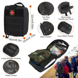 LakeForest 121Pcs Survival Professional Tools Emergency Survival Gear Tactical First Aid US