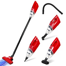 ReYoume Smart Dry Vacuum Cleaner and Mop Home Lightweight Stick Vacuum for Effortless Cleaning of Stubborn Messes and Pet Hair, Red