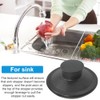 EMVANV 2 PCs Sink Stopper,Black Plastic Sink Plug Drain Stopper