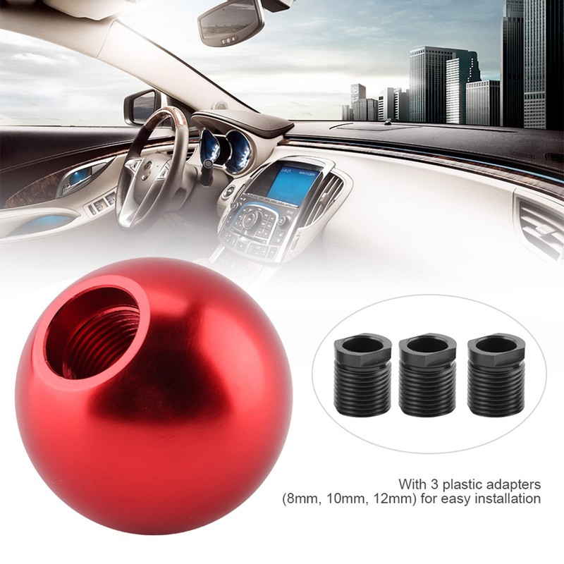 FTVOGUE Universal Manual Gear Shift Knob with 3 Adapters Car