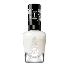Sally Hansen Miracle Gel™, Snow Day, Long Lasting, Gel-Like Formula, No UV Lamp Needed, White Glitter Nail Polish