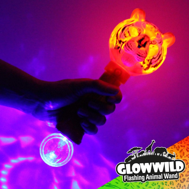 Glow Wild Flashing Animal Wands (Tiger)