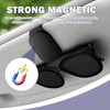 Strong Magnetic Sunglasses Holder for Car,Multi-Function Car Sunglasses Holder for