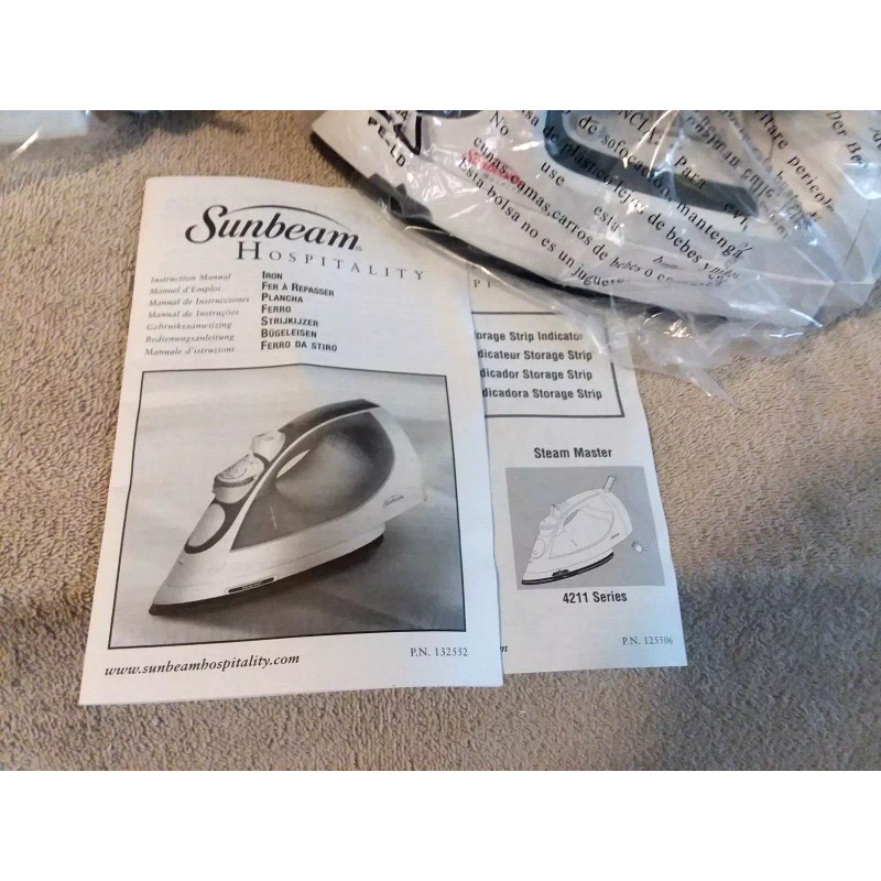 Sunbeam Hospitality Classic Iron 1200-1400 Watt (European Plug Edition) ~