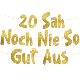 Funny 20 Never Looked So Good 20th Birthday Banner Party Supplies