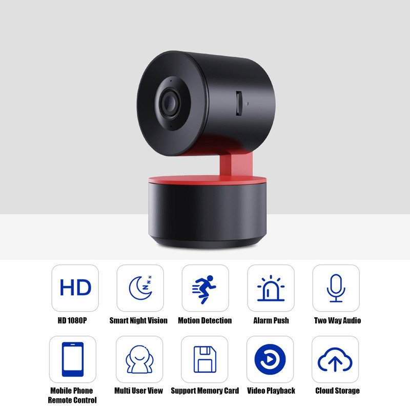 Smart WiFi Camera Auto Tracking Motion Detection Camera 1080P Home