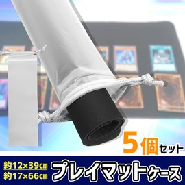 Play Mat Case, Set of 5, Transparent and Easy to See Contents (Fits 11.8 x 23.6 inches (30 x 60 cm))