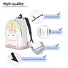 UJDUYSD Unicorn Rainbow Backpack for Girls Boys, Customized with Name,