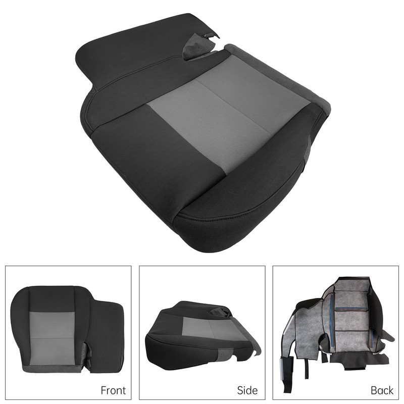 Oskkude Driver Side Bottom Replacement Cloth Seat Cover Compatible for