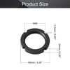 MroMax M40 x 10mm Slotted Round Nuts Carbon Steel 4